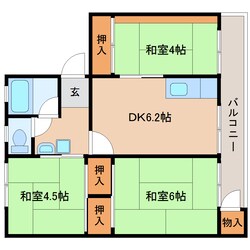 橿原神宮前駅 徒歩17分 5階の物件間取画像